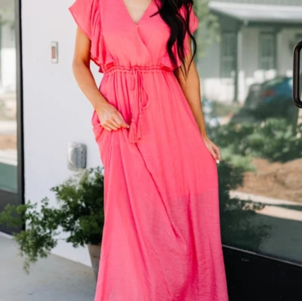 Faux wrap dress
